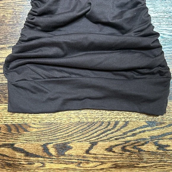 Brown Side Ruched Tube Top - Picture 12 of 12